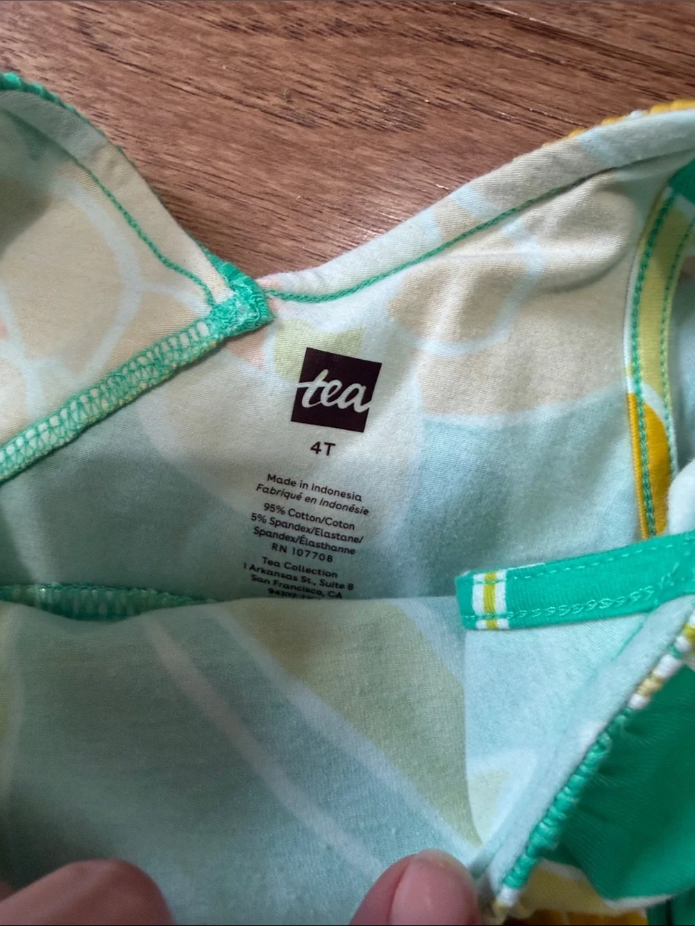 NWT - Tea Collection Teal Floral Ruffle Sundress with Yellow Accents